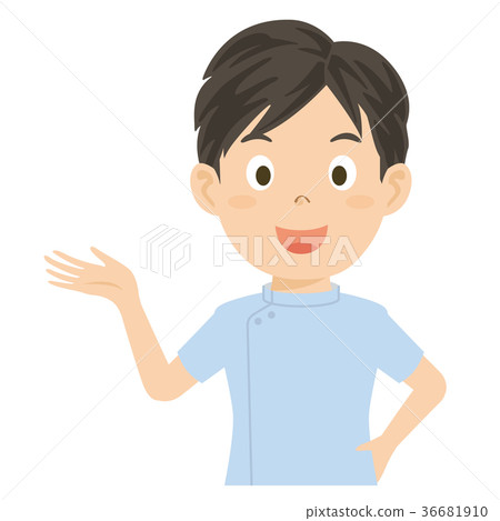 Caregiver Care Worker Male Illustration 36681910