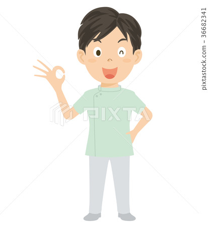 照料者關心工作者男性例證 36682341