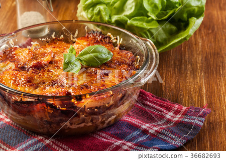 Potato and meat casserole 36682693