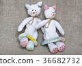Twin toy cats 36682732