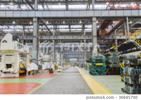 Blurred or defocused modern manufacturing factory Blurred or defocused modern manufacturing factory 36685700