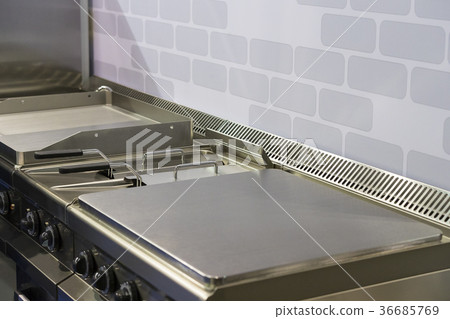 The metal surface of the cooking plate for cooking 36685769