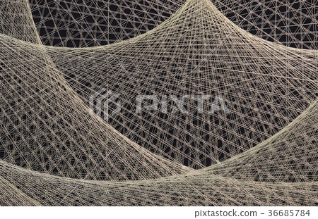 Abstract background of string of threads taken off 36685784