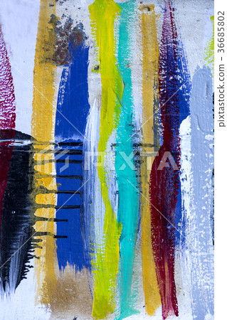 Colored stripes background of acrylic paint close- 36685802