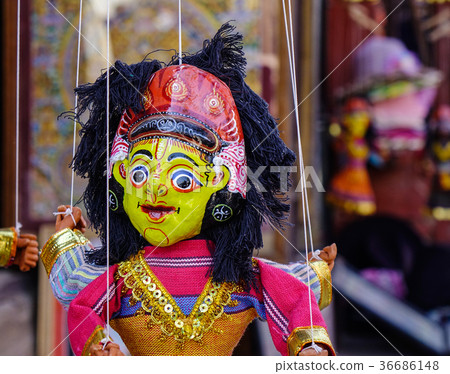 Puppets for sale at local market Puppets for sale at local market 36686148