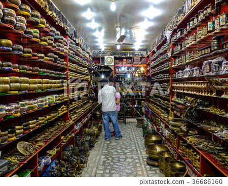 Shops at Thamel District in Kathmandu, Nepal 36686160