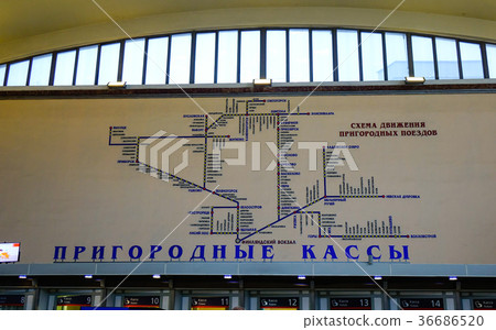 Railway in Saint Petersburg, Russia Railway in Saint Petersburg, Russia 36686520
