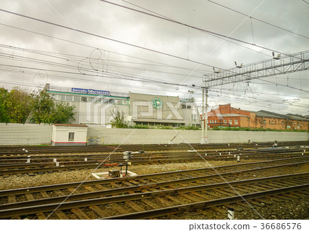Railway in Saint Petersburg, Russia Railway in Saint Petersburg, Russia 36686576