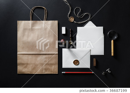 Blank vintage stationery 36687199