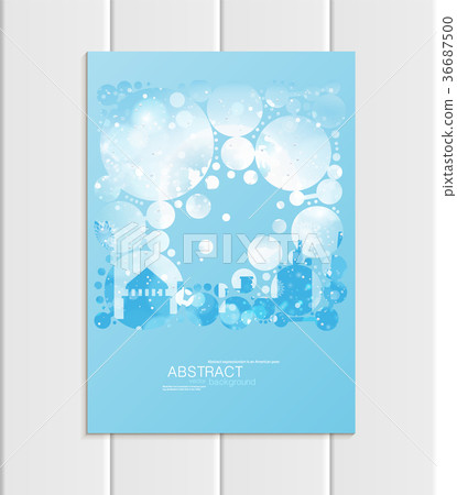 Brochure A5 or A4 format design Christmas urban Brochure A5 or A4 format design Christmas urban 36687500