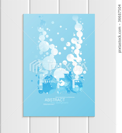 Brochure A5 or A4 format design Christmas urban Brochure A5 or A4 format design Christmas urban 36687504