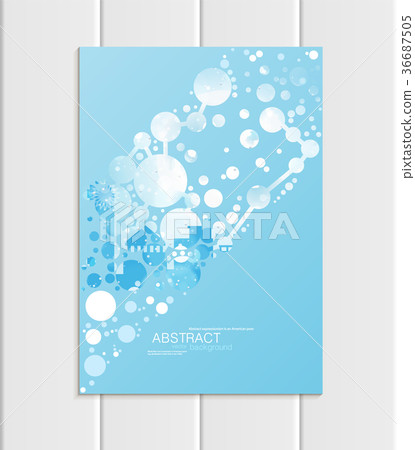Brochure A5 or A4 format design Christmas urban 36687505