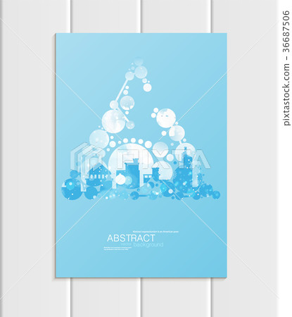 Brochure A5 or A4 format design Christmas urban Brochure A5 or A4 format design Christmas urban 36687506