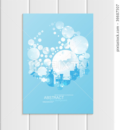 Brochure A5 or A4 format design Christmas urban 36687507
