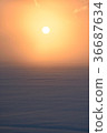冬天日落 36687634