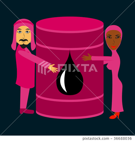 assembly of flat icons on theme Arabic business assembly of flat icons on theme Arabic business 36688036