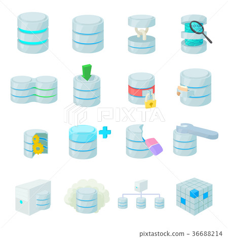 Data base icons set 36688214