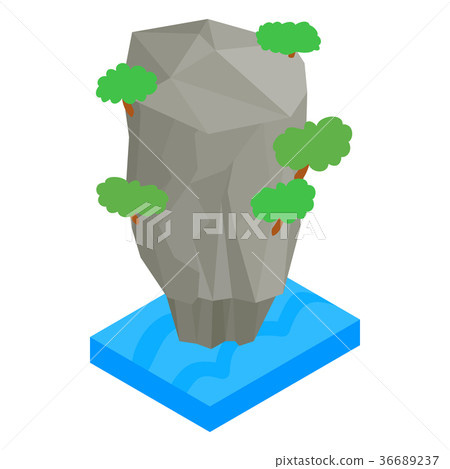 Thailand island icon, isometric 3d style 36689237