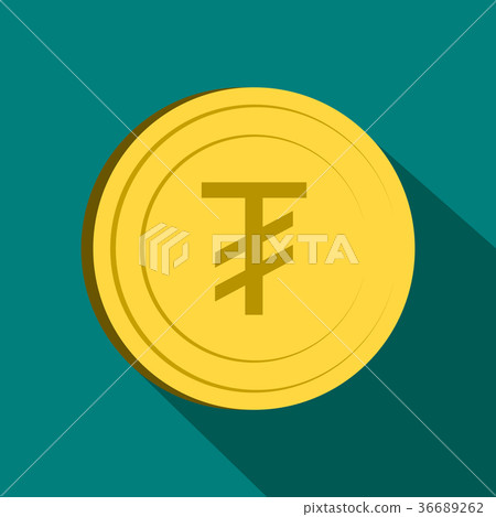 Tugrik icon, flat style Tugrik icon, flat style 36689262
