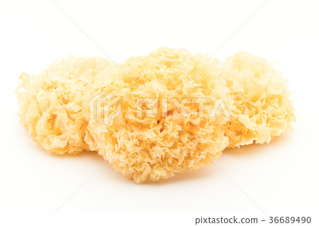 Dried White Chrysanthemum: Dried White Wood Ear 36689490