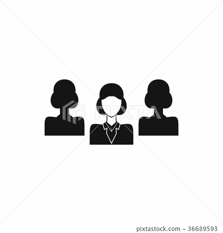 Recruitment icon in simple style 36689593