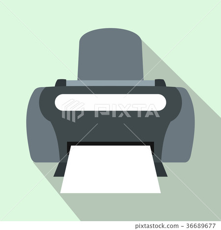 Photo printer icon, flat style Photo printer icon, flat style 36689677