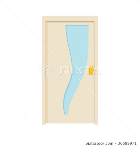 Closed door icon, cartoon style 36689971