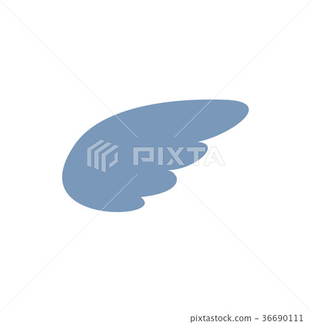 Silver wing icon, simple style Silver wing icon, simple style 36690111