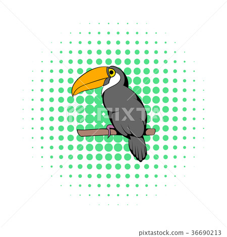 Toucan icon, comics style 36690213