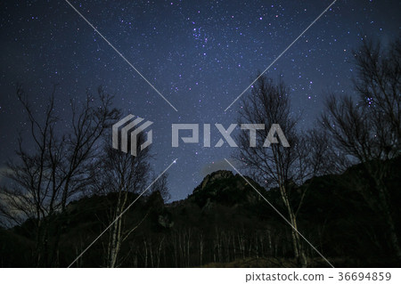 Winter starry sky from the Mizugaki Nature Park Winter starry sky from the Mizugaki Nature Park 36694859