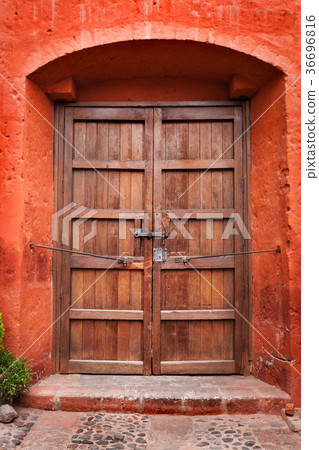 closed old door 36696816