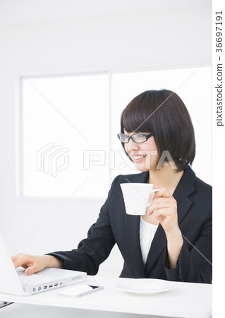 Business woman office young woman 36697191