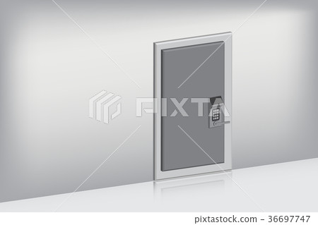 Single door with complete set on oblique view 36697747