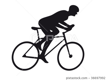 Road Cycling Cyclist Bicyclist Silhouette. 36697992