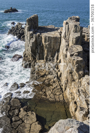 Cliffs of Echizen Coast Tojinbo 36700158