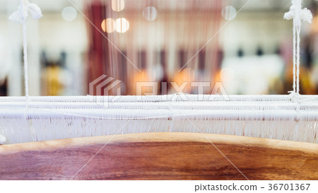 Traditional loom machine for weave Thai silk 36701367