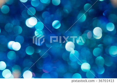 Christmas and New Year blue blurred defocused 36701413