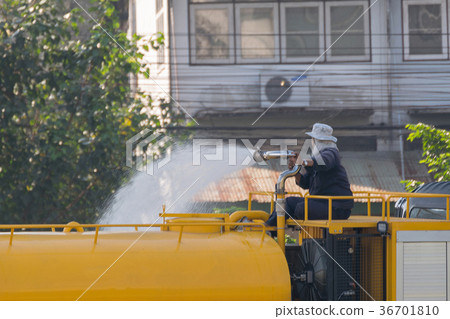 Watering the lawn Watering the lawn 36701810