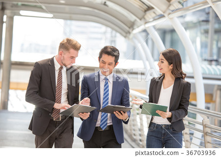 People Work for Business Project with team together. People talk People Work for Business Project with team together. People talk 36703936