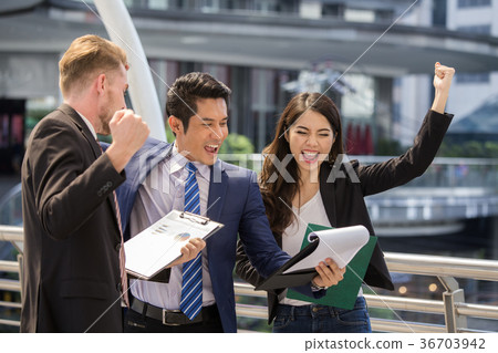 People Work for Business Project with team together. People talk 36703942