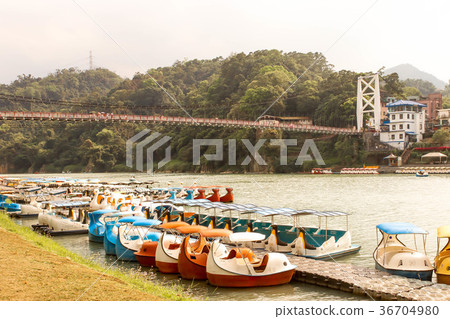 Close up Lanscape Riverside area of Bitan Taipei 36704980