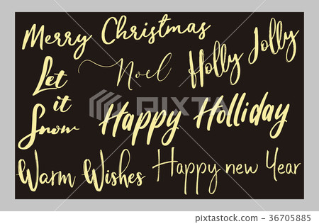 New Year and Merry Christmas decorative New Year and Merry Christmas decorative 36705885