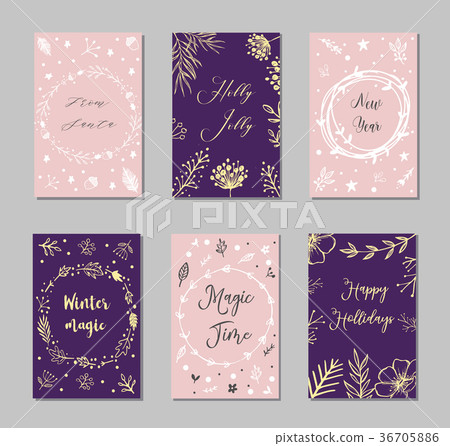 New Year and Merry Christmas decorative New Year and Merry Christmas decorative 36705886