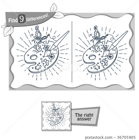 find 9 differences game artist palette find 9 differences game artist palette 36705905
