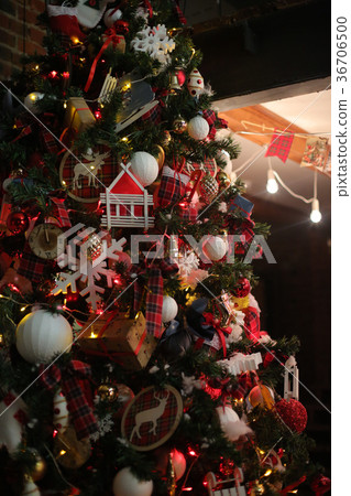 Feast of Christmas. Beautifully decorated house 36706500