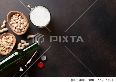Lager beer mug and snacks Lager beer mug and snacks 36706593