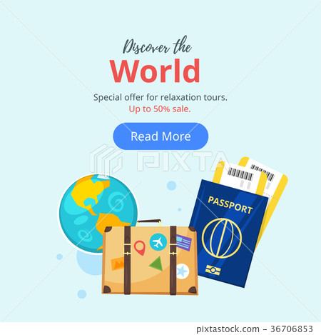 Travel and tourism. Advertisement banner Travel and tourism. Advertisement banner 36706853