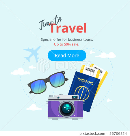 Travel and tourism. Advertisement banner Travel and tourism. Advertisement banner 36706854
