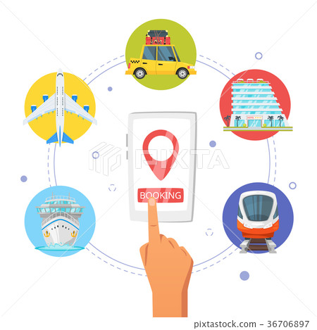 Booking transport and hotel.  36706897