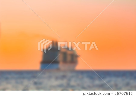 Cruise liner - blurred image Cruise liner - blurred image 36707615